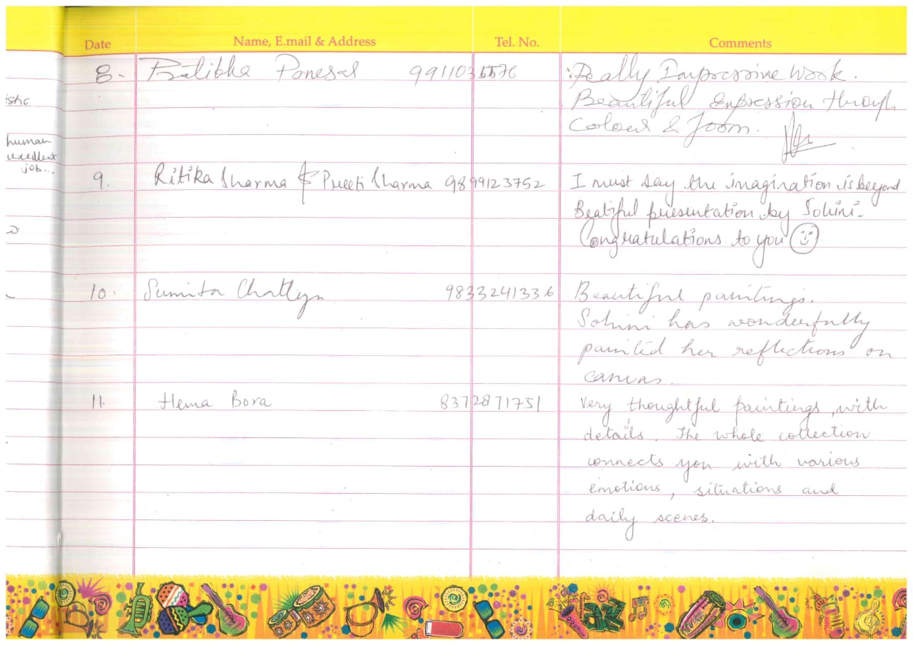 Visitor's Book Entry 2